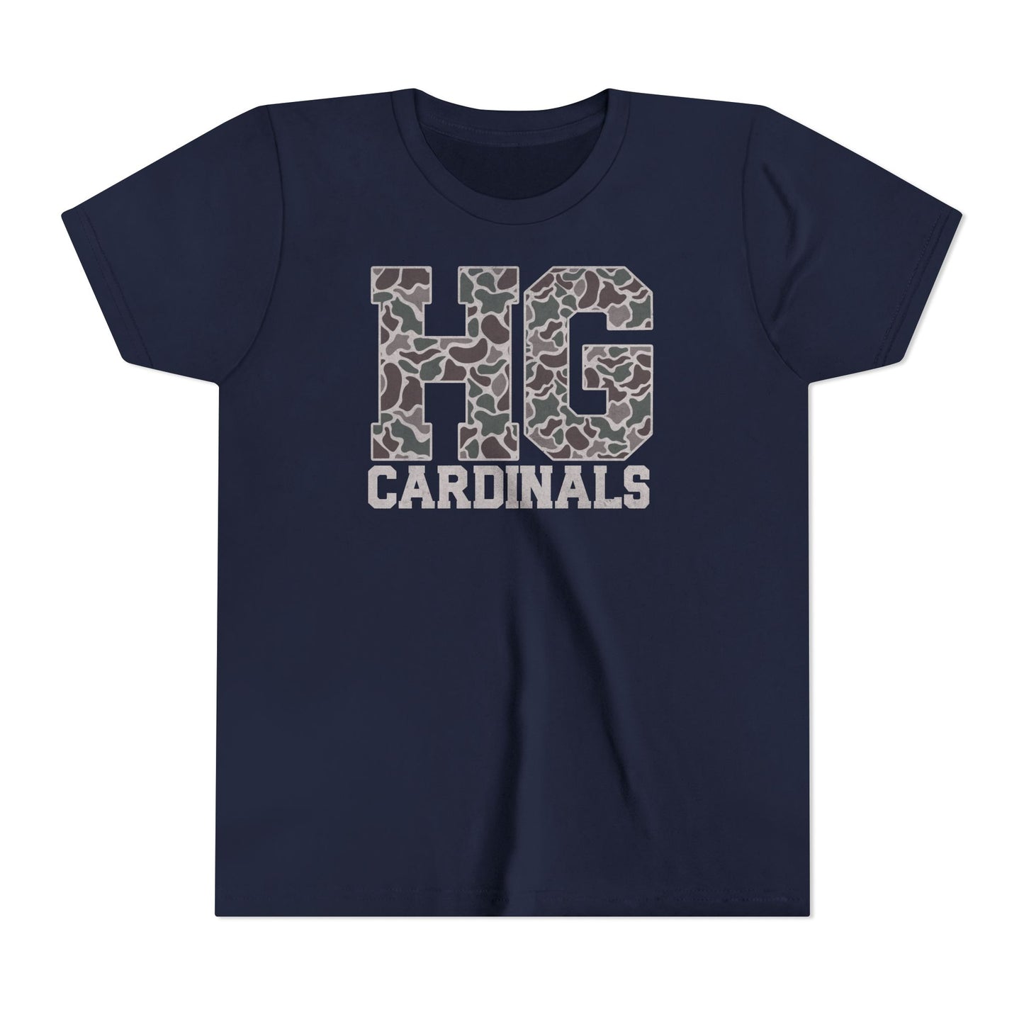 Old School Camo HG Cardinals - Bella + Canvas Youth Tee