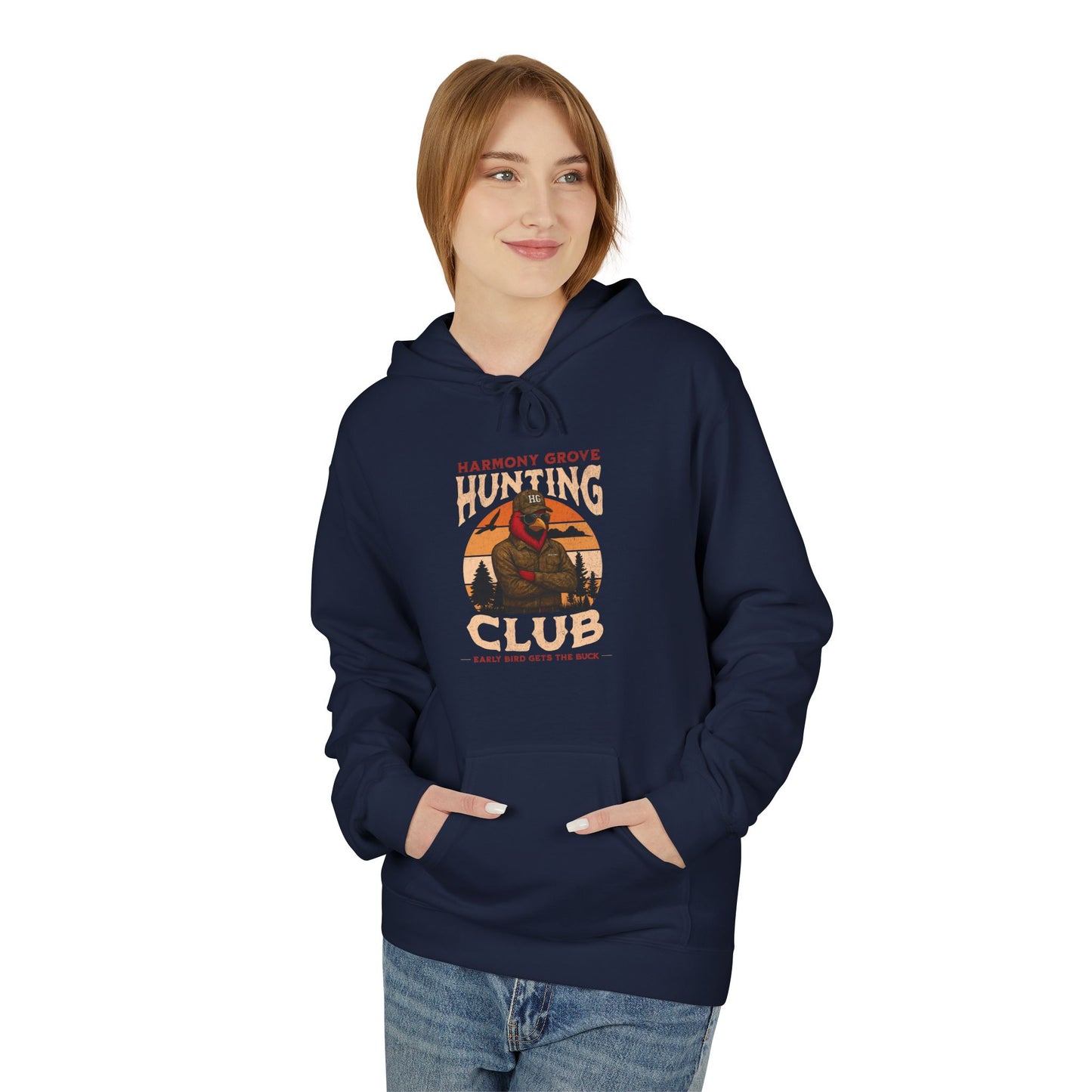 HG Hunting Club Camo - Midweight Softstyle Fleece Hoodie