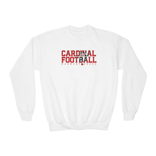 HG Cardinal Football  - Youth Crew Sweatshirt