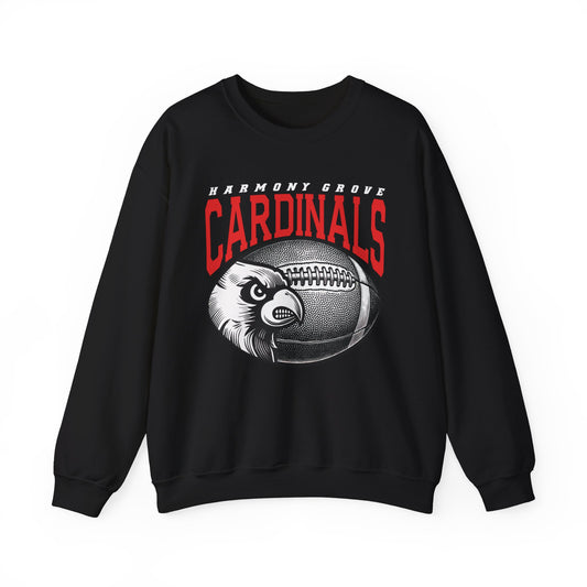 Harmony Grove Cardinals Football Inset - Heavy Blend™ Crewneck Sweatshirt