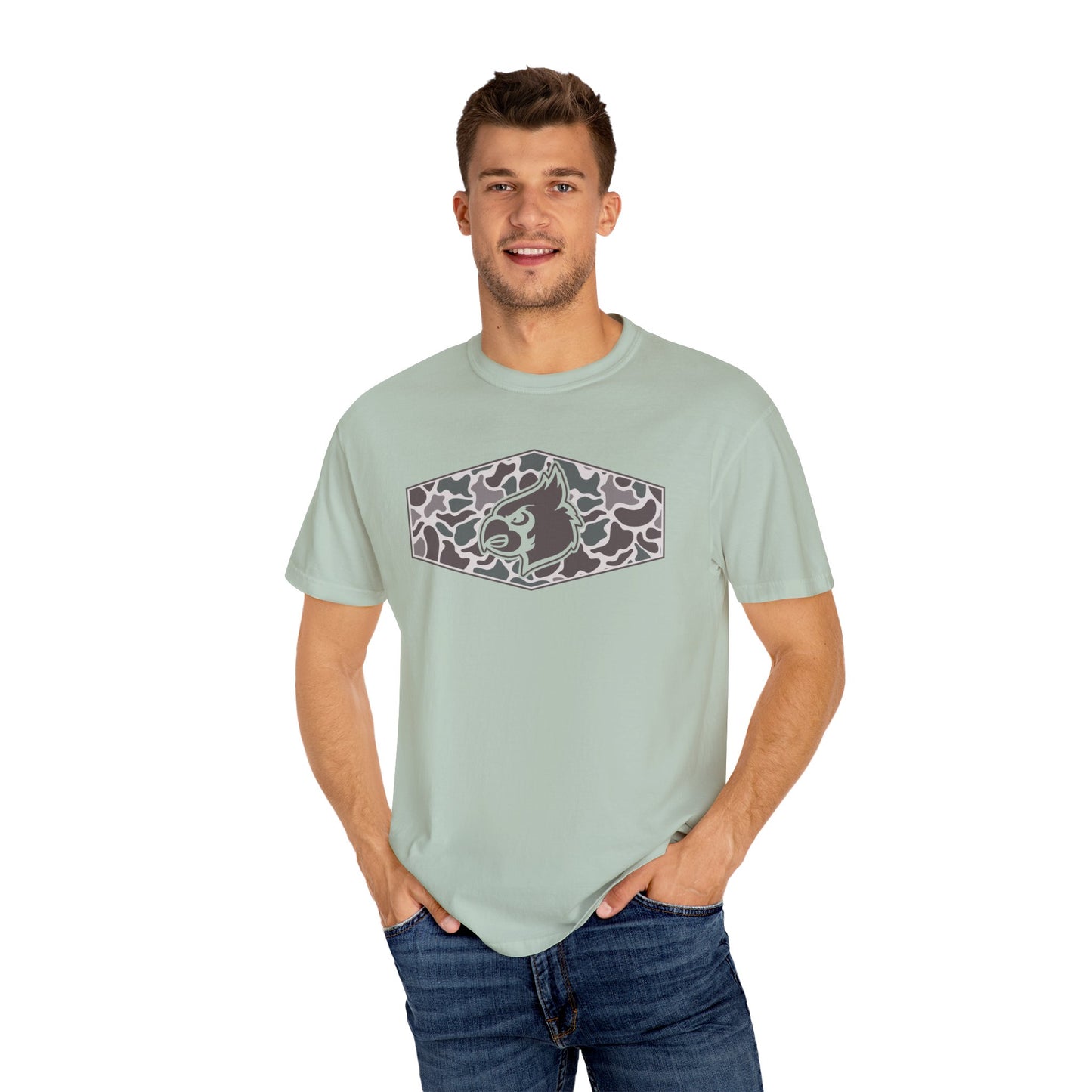 Old School Camo HG Cardinals Inset - Comfort Colors T Shirt