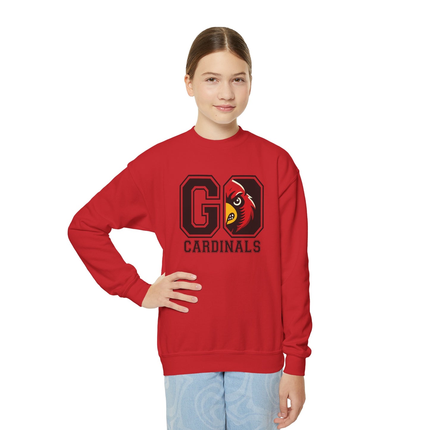 Go Cardinals - Youth Crew Sweatshirt