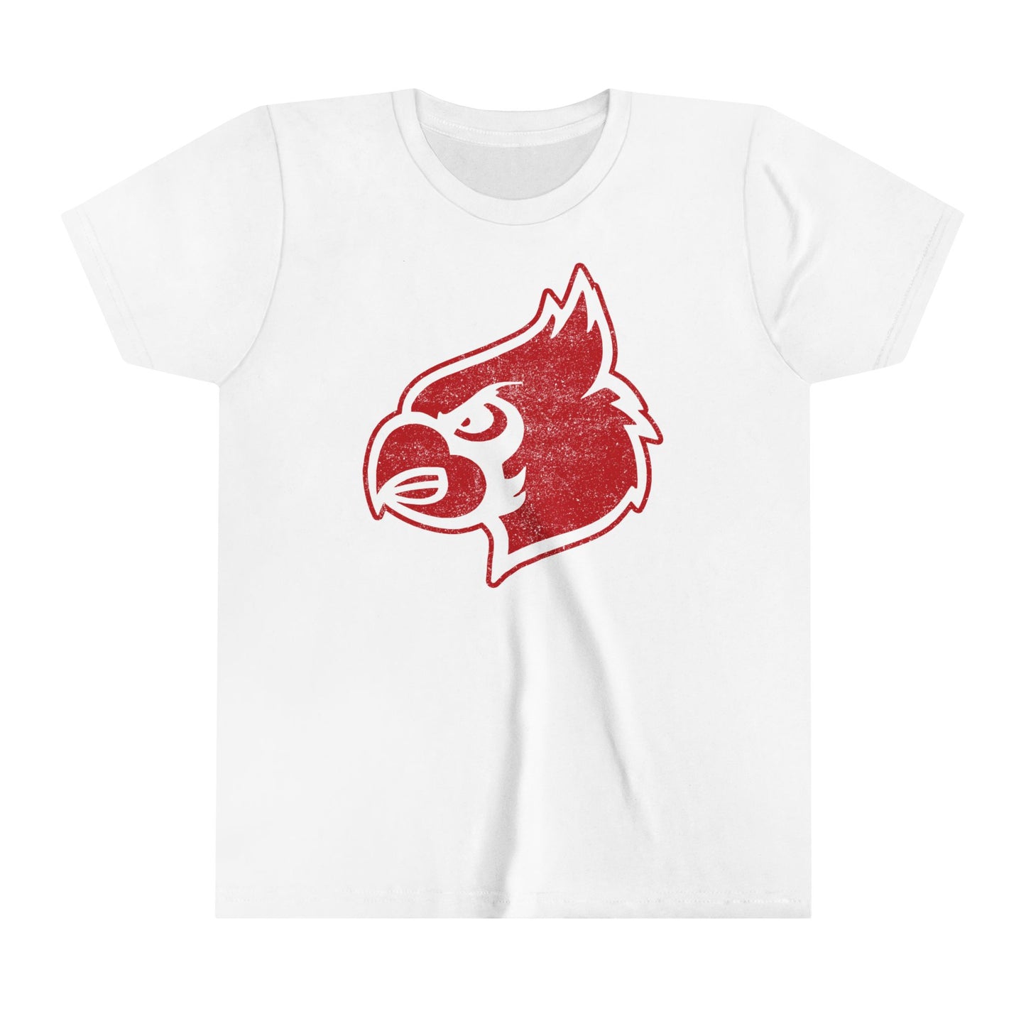 Cardinal Distressed - Bella + Canvas Youth Tee