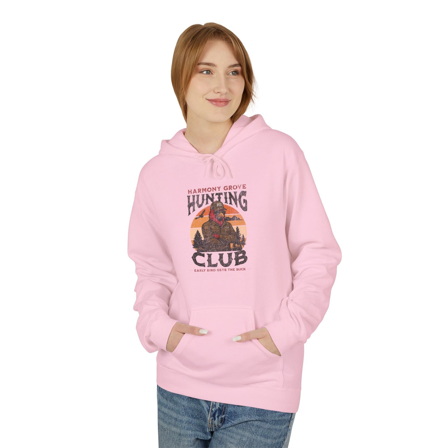 HG Hunting Club Camo - Midweight Softstyle Fleece Hoodie
