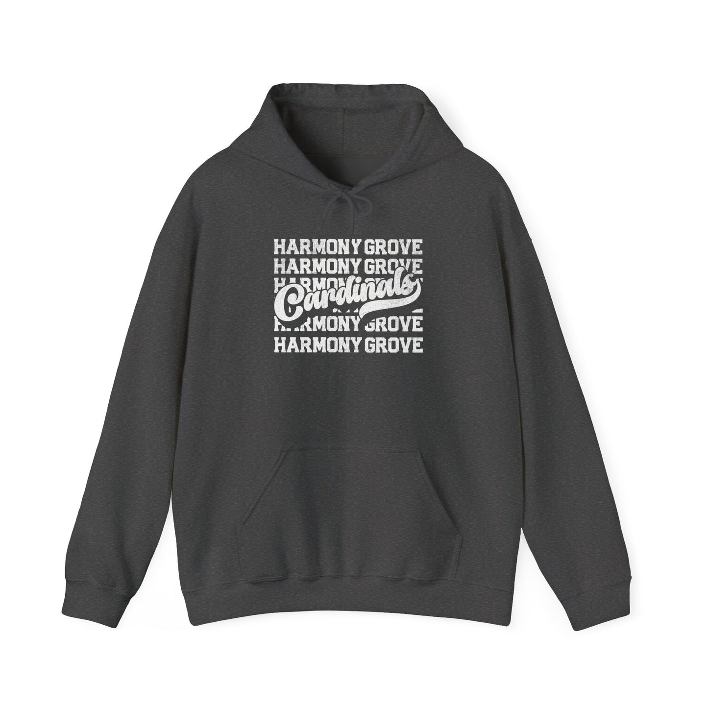 Vintage Harmony Grove Cardinals - Unisex Heavy Blend™ Hooded Sweatshirt