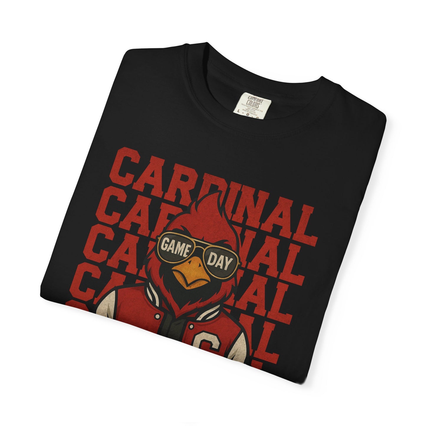 Cardinal Game Day Distressed - Comfort Colors T Shirt
