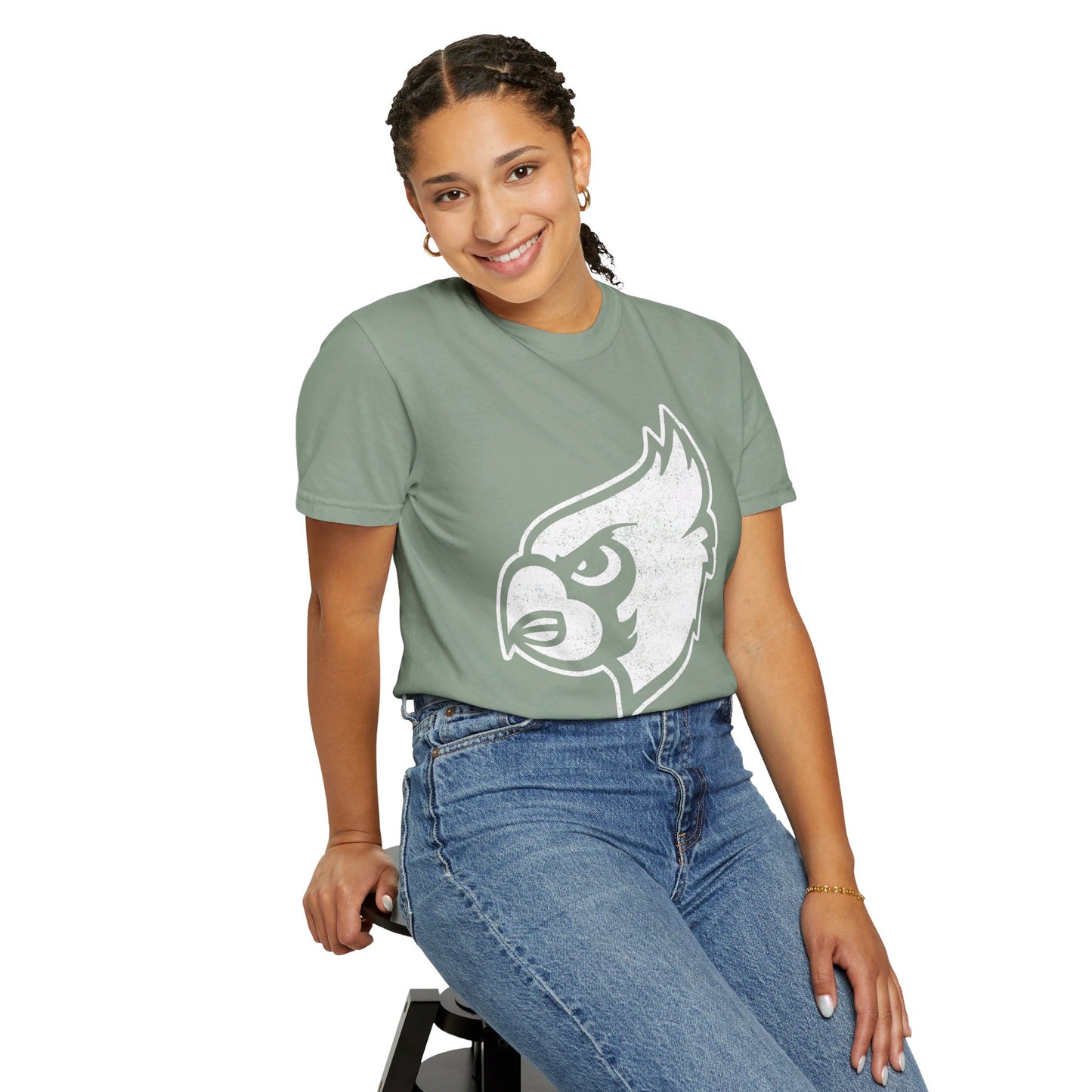 Distressed Filled Cardinal  - Comfort Colors T-shirt