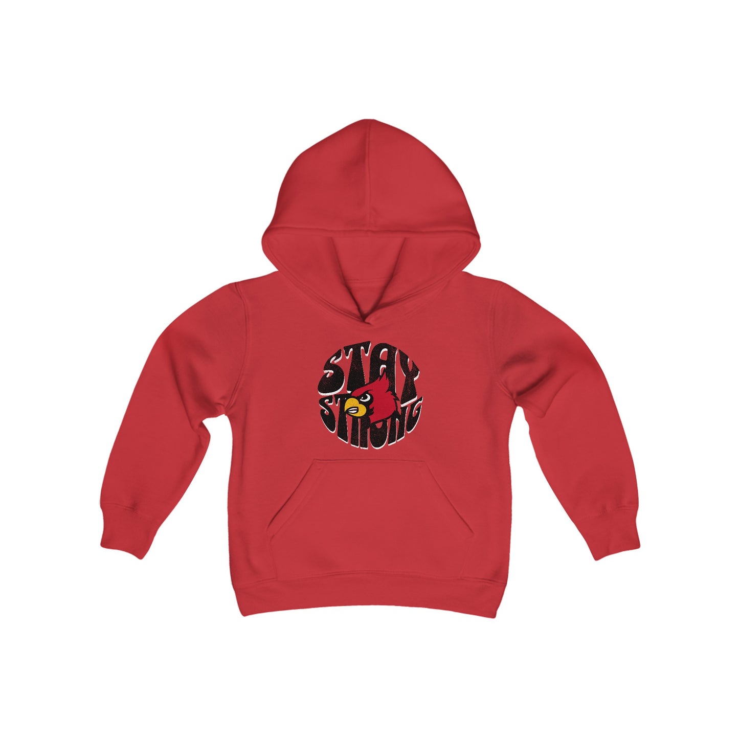 Stay Strong Cardinal - Youth Heavy Blend Hooded Sweatshirt