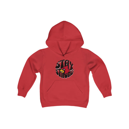 Stay Strong Cardinal - Youth Heavy Blend Hooded Sweatshirt