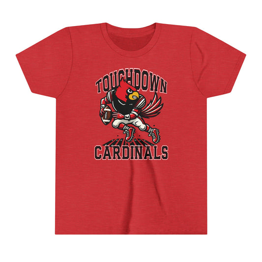 Touchdown Cardinals - Bella + Canvas Youth Tee