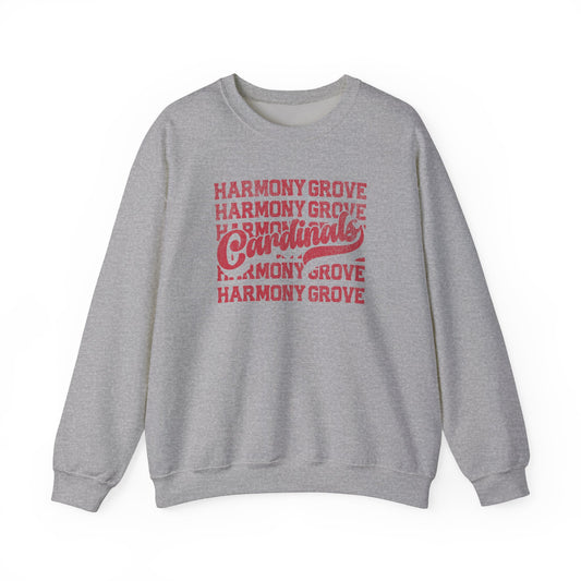 Vintage Harmony Grove Cardinals - Unisex Heavy Blend™ Crewneck Sweatshirt