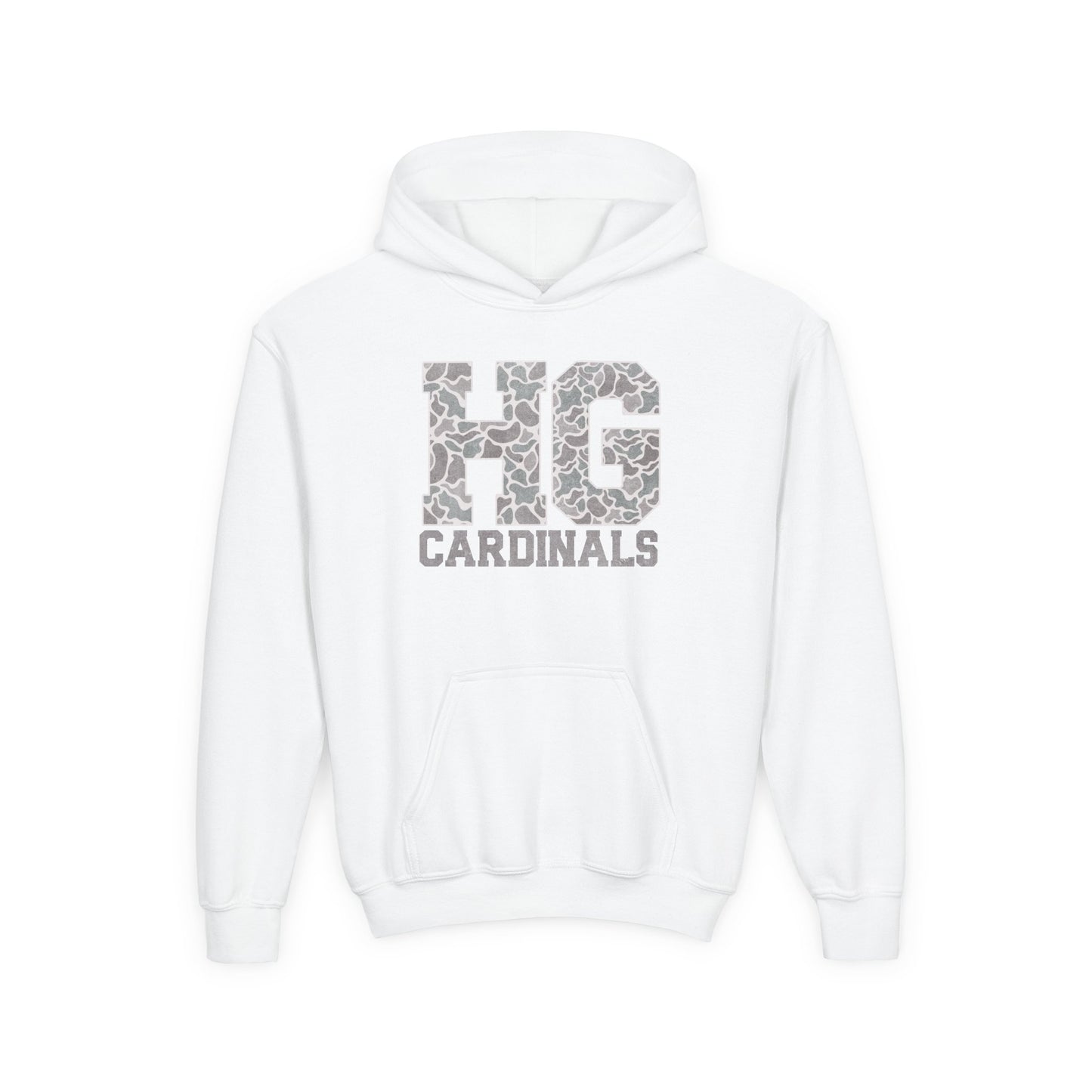 Old School Camo HG Cardinals - Youth Heavy Blend Hooded Sweatshirt
