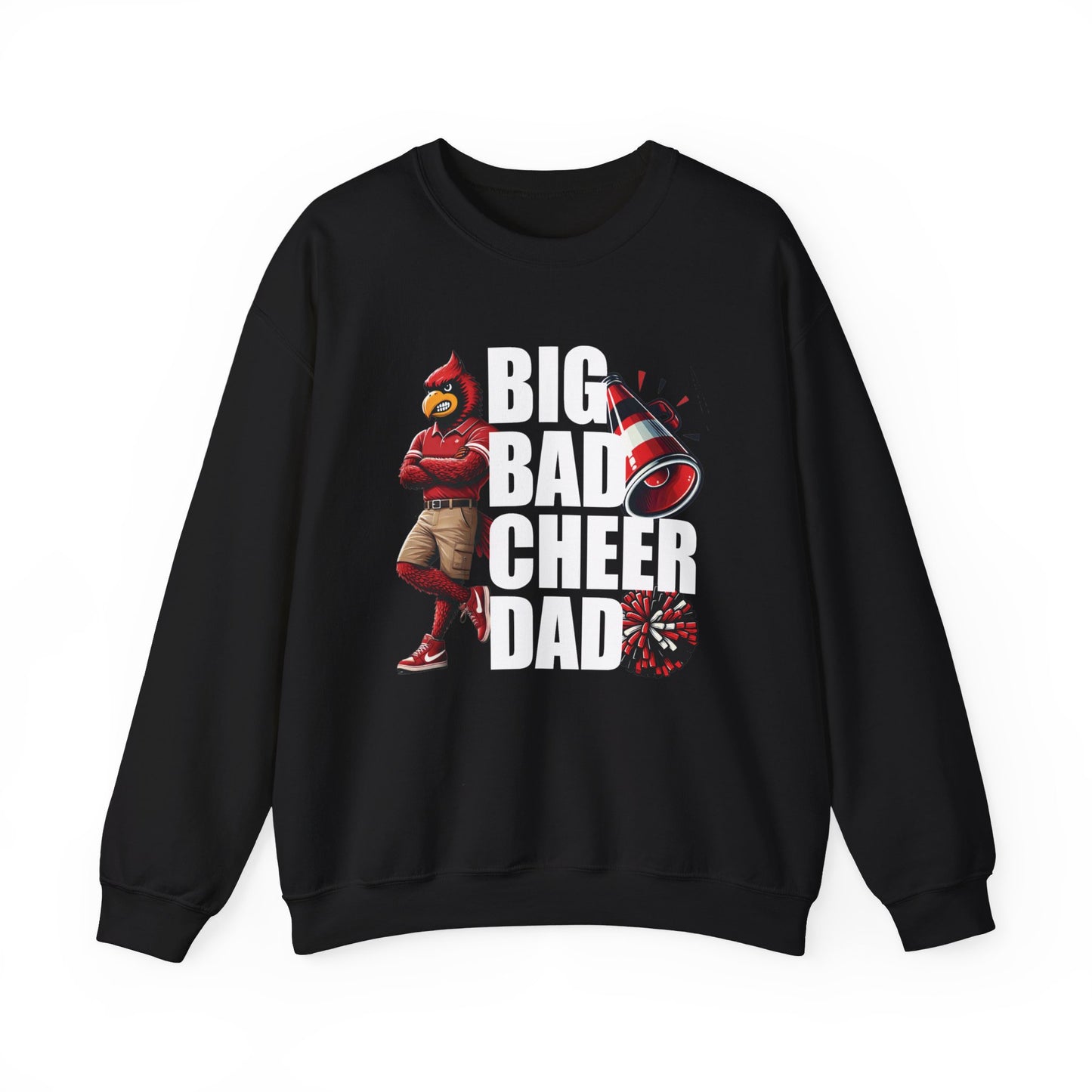 Fall Sayings Cardinal Football - Unisex Heavy Blend™ Crewneck Sweatshirt