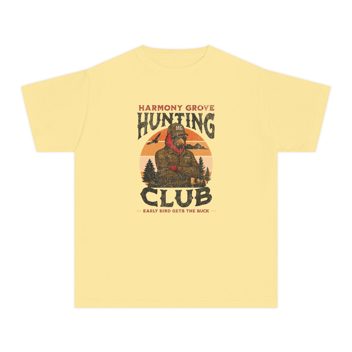 HG Hunting Club Camo - Youth Comfort Colors Tshirt
