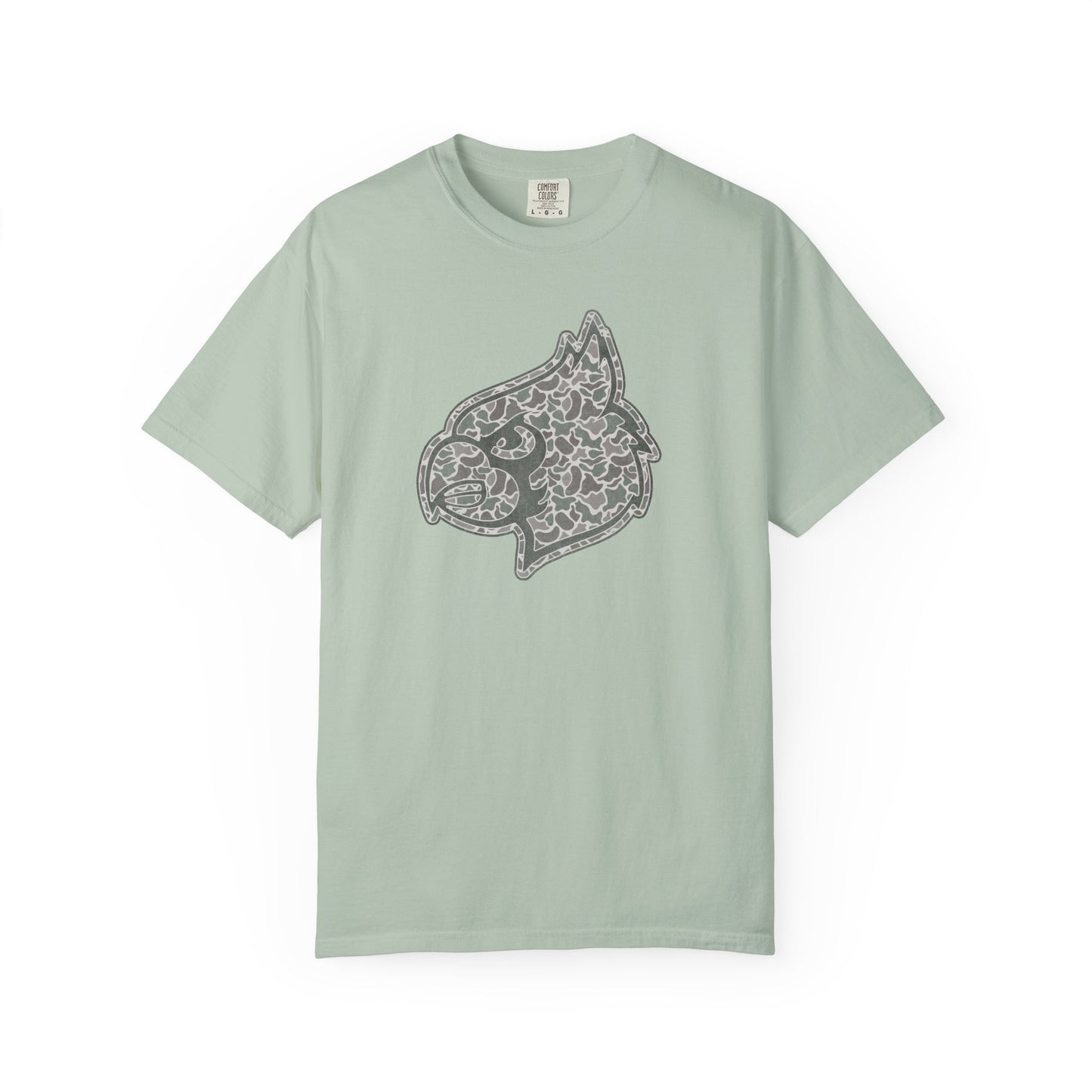 Old School Camo Cardinal Mascot - Comfort Colors T Shirt
