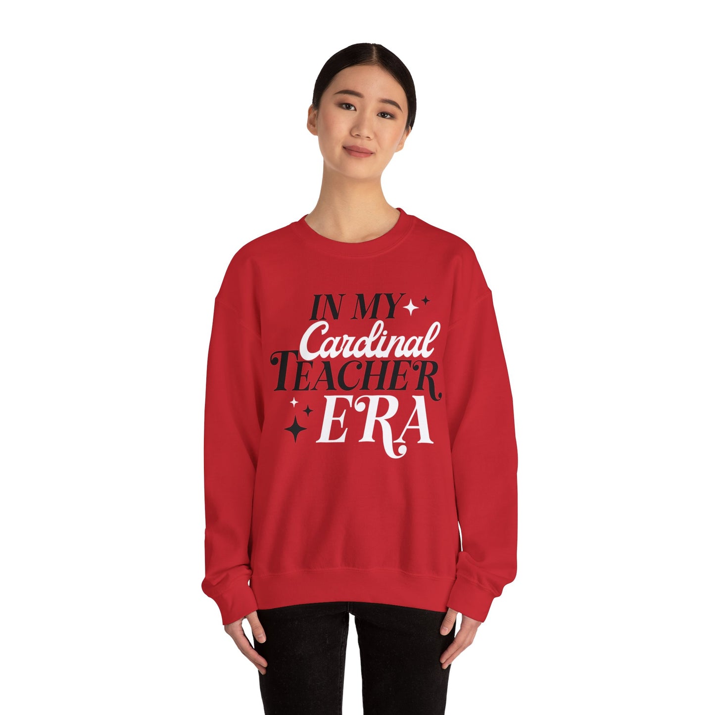 In My Cardinal Teacher Era - Unisex Heavy Blend™ Crewneck Sweatshirt