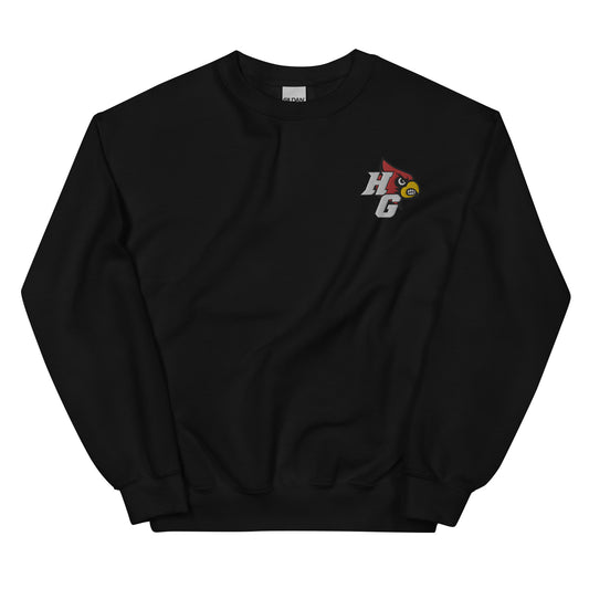 Harmony Grove Cardinals - Embroidered Logo - Crewneck Sweatshirt